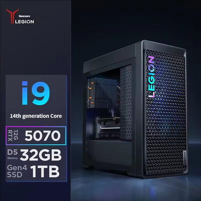 Lenovo Blade 7000K Computer Intel I9-14900HX  32GB DDR5 RAM 1T SSD RTX5070 Graphics E-Sports Gaming Desktop PC
