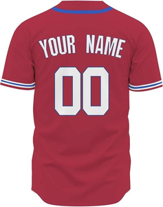 Camisetas de Béisbol Personalizadas de Seda Estampada de la Mejor Calidad, Camisetas de Softbol al por Mayor con Diseño de Logotipo Personalizado para Hombre, 100% Poliéster - Product Image 5