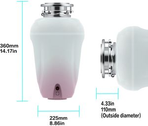 Desintegrador de Resíduos Alimentares Javish JH-300B - Moedor de Aço Inoxidável com Motor DC e Tecnologia Silenciosa 1 HP Garantia de 2 Anos - Product Image 2