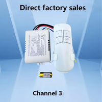 Interrupteur d'éclairage intelligent sans fil RF KaiYi KY-001 OEM 220V 10A avec portée de 30m-100m et alimentation par batterie pour système de maison intelligente