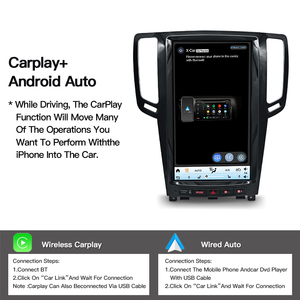 หน้าจอแอนดรอยด์ 15 ขนาด 13.8 นิ้ว รองรับ Carplay สำหรับรถยนต์อินฟินิตี้ G25 G35 G37 Q60 ปี 2007-2013 เครื่องเล่นวิทยุติดรถยนต์ สเตอริโอ วิดีโอ มัลติมีเดีย พร้อมระบบนำทาง GPS - Product Image 3