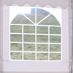 Carpa de Jardín de PVC Blanca, Gazebo, Toldo para Fiestas con Barras de Sujeción al Suelo, 6m X 6m, Impermeable y Resistente a los Rayos UV - Product Image 6