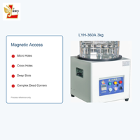 LYH-360A Polisseuse magnétique 3 kg avec disque de 360 mm pour micro-trous, fentes profondes, pièces métalliques de précision, finition de bijoux et ébavurage