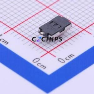 1TS002E-2700-2501-CT Tactile Switch SMD,3.7x6.1mm Switch Single Pole Single Throw Rectangle Button 2.7N Vertical Mount - Product Image 2