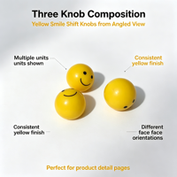 Nouveau Bestseller Accessoires Auto : Capuchon de Valve Personnalisé en Forme de Boule Smiley pour Pneu
