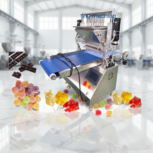 Petit déposeur entièrement automatique pour la fabrication de sucettes dures, bonbons vitaminés, bonbons mous, bonbons gélifiés, oursons gélifiés et autres confiseries, pour la transformation alimentaire - Product Image 3