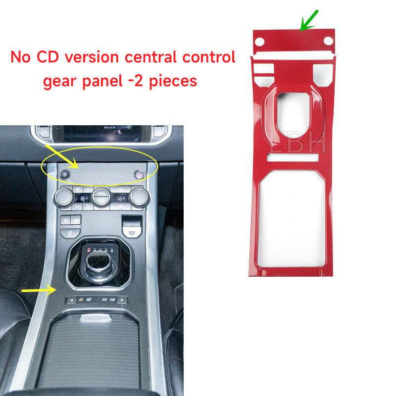 Panneau central de commande sans CD-rouge-2 pièces