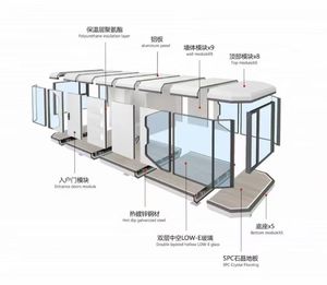 M5 Casa Modulare Prefabbricata Intelligente Multifunzionale Moderna 20ft/40ft Portatile e Smontabile Tipo <span class=keywords><strong>Container</strong></span> - Product Image 5