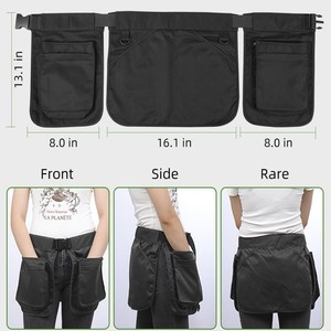 OEM Multi Pocket Zipper Waist Bag Lightweight Expandable Outdoor Hiking <b>Tool</b> Bag Neutral Gender Solid Color - Product Image 5