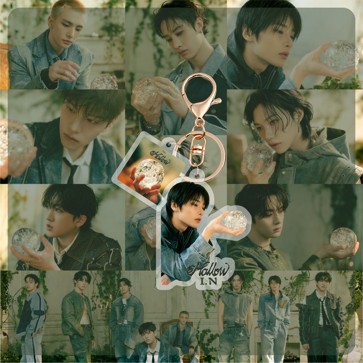 KPOP Idol Group Stray Kids Japan Hollow Plastic Charms Keyring SKZ