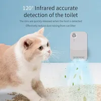 Éliminateur d'odeurs intelligent pour animaux de compagnie avec détection intelligente, purificateur d'air à oxygène moléculaire actif pour litière de chat