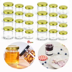 Zylinderförmiger Honigtopf-Glas hitzebeständiger Glas-Aufbewahrungsbehälter für die Heimküche