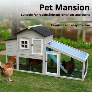 Gaiola de Madeira para Galinhas ao Ar Livre, Grande, para Criação Doméstica, Casa para Galinhas e Coelhos, Vários Tamanhos - Product Image 1