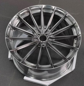 Nuovi Cerchi in Lega di Alluminio Forgiati URUS <span class=keywords><strong>Daniel</strong></span> per Audi Q8 X567 Mercedes-Gle Levante, Design a 5 Razze, Finitura Argento 8.5 25mm - Product Image 1