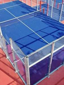 Cancha Panorámica Personalizada Fortune |   Pabellón Deportivo Completo ODM de 10x20m con Cristal y Césped Artificial - Product Image 1