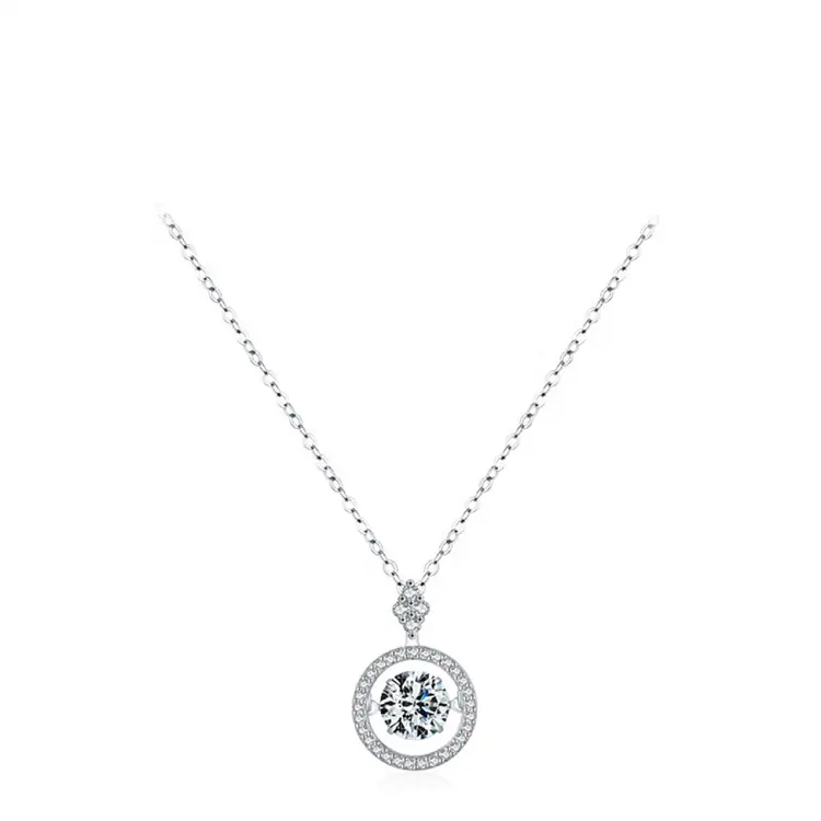 Ожерелье с подвеской для женщин, украшенное серебром, в форме медсестры, круга, волнистый кубический цирконий, гипоаллергенное сексуальное Ювелирное Украшение