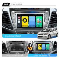 Reproductor Multimedia Estéreo Android 8' 2 DIN para Hyundai Elantra 2014-2015, Cámara de Reversa AHD