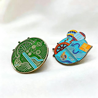 Pin Kerah Kustom Personalisasi Enamel Keras Lembut Berkualitas Tinggi Lencana Anime Kartun untuk Souvenir Produsen Grosir
