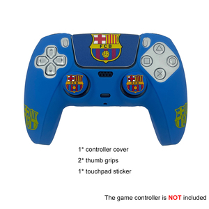 Football club design soie impression Silicone peau Protection poignée housse pour playstation <span class=keywords><strong>5</strong></span> PS5 dualshock contrôleur accessoires - Product Image 4