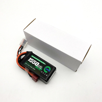 Enerforce 1550mAh XT60 RC Batterie 120C 2S 3S 4S 6S 7.4V 11.1V 14.8V 22.2V Lipo Batterie pour FPV Racing Drone Avion Plastique