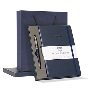 Sang trọng hộp quà tặng cổ điển chấm lót tùy chỉnh Bìa Cứng PU da giấy bìa lòng biết ơn Tạp Chí máy tính xách tay - Product Image 1