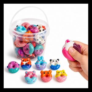 Goodie Bag Stuffers Cute Animal Doughnut <b>Toy</b> Soft Squishy Slow Rising Birthday Party Favor Wholesale Supplier - Product Image 4