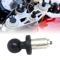 Support de guidon pour GoPro, support de téléphone portable 360°, boulon de 1 pouce, support de téléphone pour moto, tige de fourche, boulon d'expansion M6, tête sphérique pour Ram