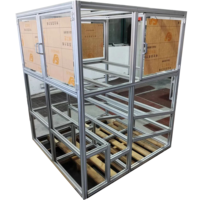 Haute précision personnalisée 4040 4080 cadre de profil en aluminium extrusion à fente en T série 6000 boîtier d'imprimante 3D ROHS CNC soudage
