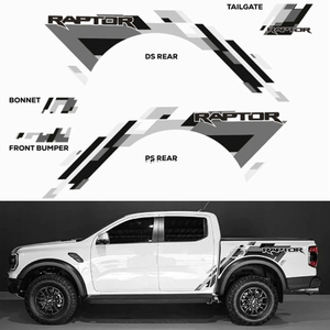 สติ๊กเกอร์ตกแต่งขอบประตูท้ายรถยนต์ยี่ห้อ XTX สำหรับ Ranger Next Gen Wildtrak XLT Raptor ปี 2022-2025 วัสดุไวนิล ใช้ซ้ำได้ - Product Image 5