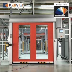 <span class=keywords><strong>Porte</strong></span> à enroulement rapide en PVC moderne, étanche et auto-réparable, avec cadre en acier inoxydable pour salle blanche et station de lavage automobile - Product Image 1