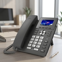 VoIP-Telefon mit 2 SIP-Leitungen, 2,4-Zoll-Farbdisplay, POE, SIP V2, Dual-WAN/LAN-Anschlüsse, TLS/HTTPS für Konferenzen, Büro und Hotelnutzung