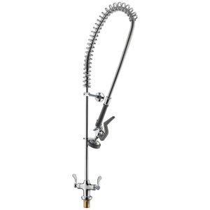 Poignée à <span class=keywords><strong>double</strong></span> levier pour usage public <span class=keywords><strong>Robinet</strong></span> de cuisine commercial pré-rinçage à ressort haute pression pour <span class=keywords><strong>lave</strong></span>-<span class=keywords><strong>vaisselle</strong></span> de cuisine - Product Image 5