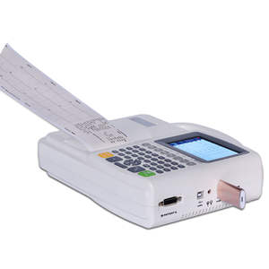 Électrocardiographe portable 6 pistes Mk Ecg6 avec batterie intégrée, certifié CE, pour la surveillance de la fréquence cardiaque de tout le corps - Product Image 5