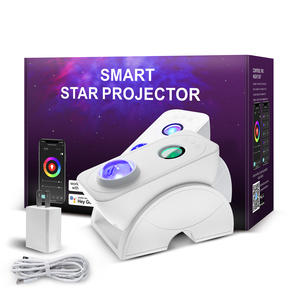 Proyector de estrellas inteligente colorido LED con WiFi, luz nocturna moderna con Control de aplicación Compatible con Tuya Alexa <span class=keywords><strong>Google</strong></span> Home para decoración del hogar - Product Image 2