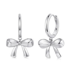 Pendientes de Aro con Lazo, Chapados en Oro, Aleación, Joyería de Moda para Mujer, Regalo - Product Image 3