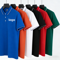Camiseta de Golf de Manga Corta para Hombre, 200 GSM, 100% Poliéster, Tejido de Punto, Secado Rápido, Alta Calidad, Personalizable al por Mayor, Sublimación en Blanco