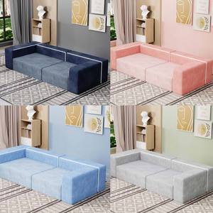 Hiện Đại Cắt Sofa Kết Hợp Hình Dạng Vuông Modular Góc Sàn Ghế Phòng Chờ Sợi Nhỏ Vải Thời Trang Tùy Chỉnh Sofa - Product Image 5