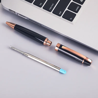 Stylo à bille à logo personnalisé pour hommes et femmes, stylos à bille en métal de luxe pour la promotion