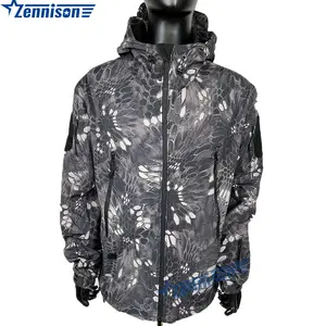 Waterproof Softshell Jacket Fashion Black Python Men's Winter Softshell Jacket