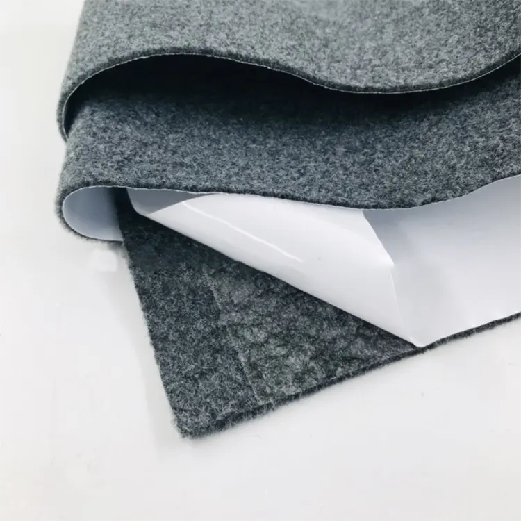 Фабричная Настройка белый клей самоклеющиеся плюшевые войлочные ткани с липкой