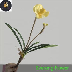 มาใหม่ประดิษฐ์กล้วยไม้เทพธิดารองเท้าแตะดอกไม้จําลอง 2 หัว <span class=keywords><strong>Paphiopedilum</strong></span> - Product Image 3