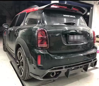 Diffuseur avant et jupes latérales en fibre de carbone modifiés pour BMW Mini