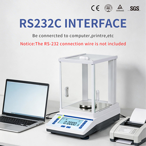Balanza Analítica LICHEN Serie FA, Precisión de <span class=keywords><strong>0</strong></span>.1mg e Interfaz RS232, para Laboratorio, Pesa hasta 320g, con Certificación CE para Investigación - Product Image 1