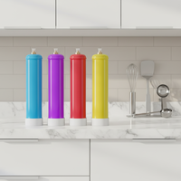 Réservoir en acier jetable portable de 1,1 L, haute pression, poids de 2 kg, directement de l'usine
