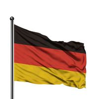 Chinesischer Lieferant Maßgefertigte Größe 5x3 90x150cm Polyester Internationale Deutsche Flagge mit Individuellem Logo und Farbe