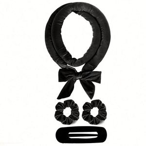 Bigoudis sans chaleur pour la nuit avec bandeau et rouleaux pré-remplis – Kit de bouclage anti-frisottis pour femmes – Tiges à cheveux pour dormir - Product Image 2