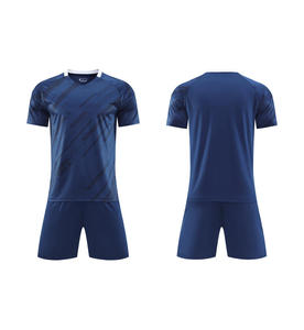 เสื้อฟุตบอลสั่งทำขายส่ง แบบเรียบ สีพื้น ลายเรียบ 100% โพลีเอสเตอร์ ระบายอากาศ แห้งเร็ว สำหรับผู้ใหญ่ทุกเพศ - Product Image 2