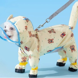 DELIA - Impermeable para Perros con Protección Total de EVA, Borde Ancho, Tiras Reflectantes y Detalles Dorados, Ajuste Universal para Golden Retrievers y <span class=keywords><strong>Border</strong></span> Collies - Product Image 3