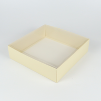 Boîtes de boulangerie de qualité alimentaire emballage de gâteau carton blanc avec fenêtre personnalisé 14x10 papier kraft windsor 14x10x3 boîte