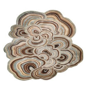 Luxury Modern <b>Abstract</b> Oval Shape wool <b>Rug</b> Irregular Shape Hand Tufted Designer Area Carpet For Living Room Bedroom Decor Home - Product Image 4
